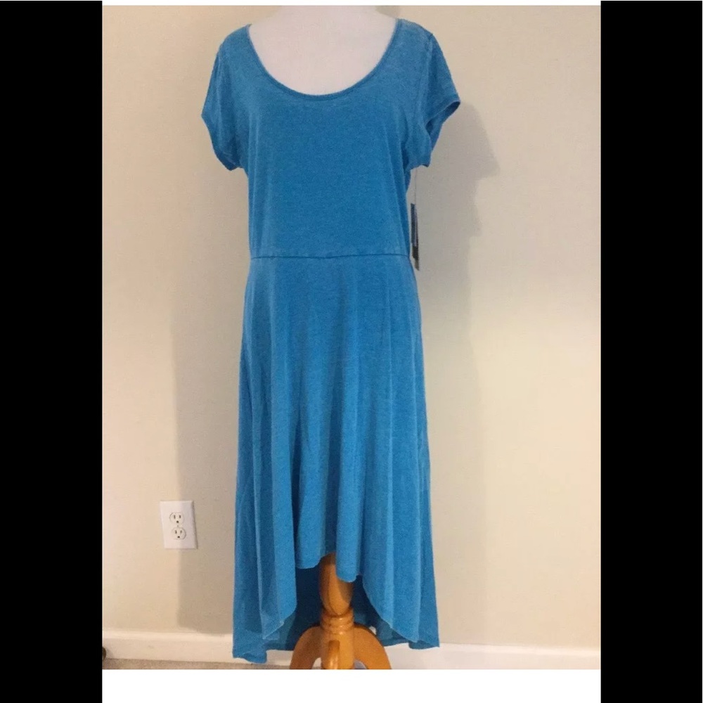 Marc New York dress keyhole back hi low hemline